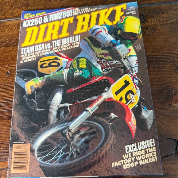DIRT BIKE MAGAZINE DECEMBER 1990 - Jeff Leisk - Picture 1 of 7